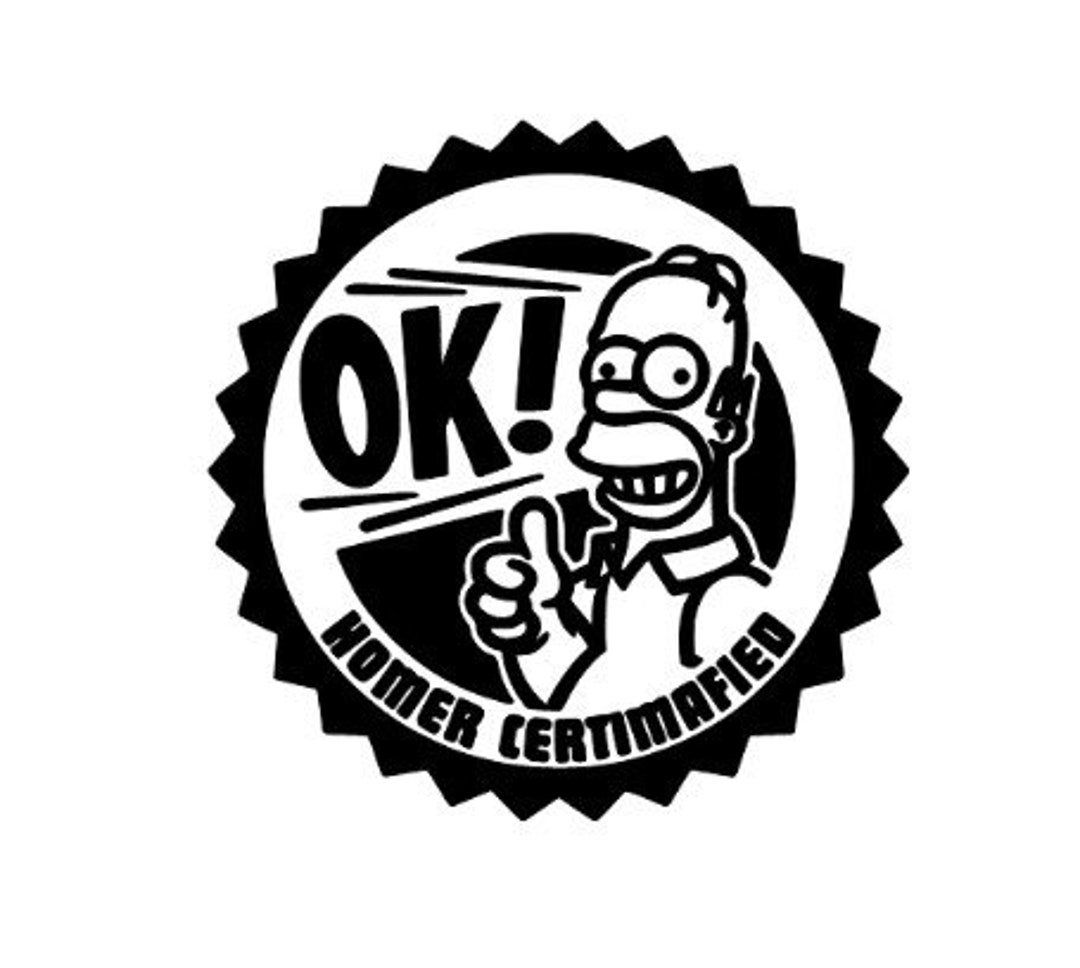 Homer OK Vinyl Decal Etsy
