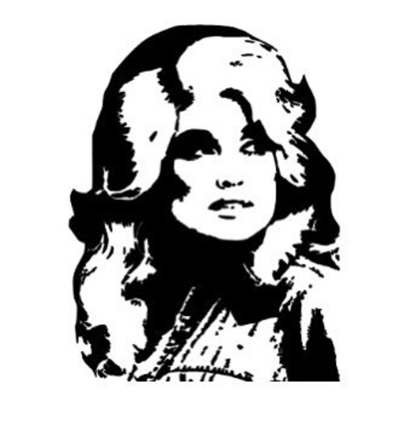 Dolly Silhouette Vinyl Decal Etsy Canada