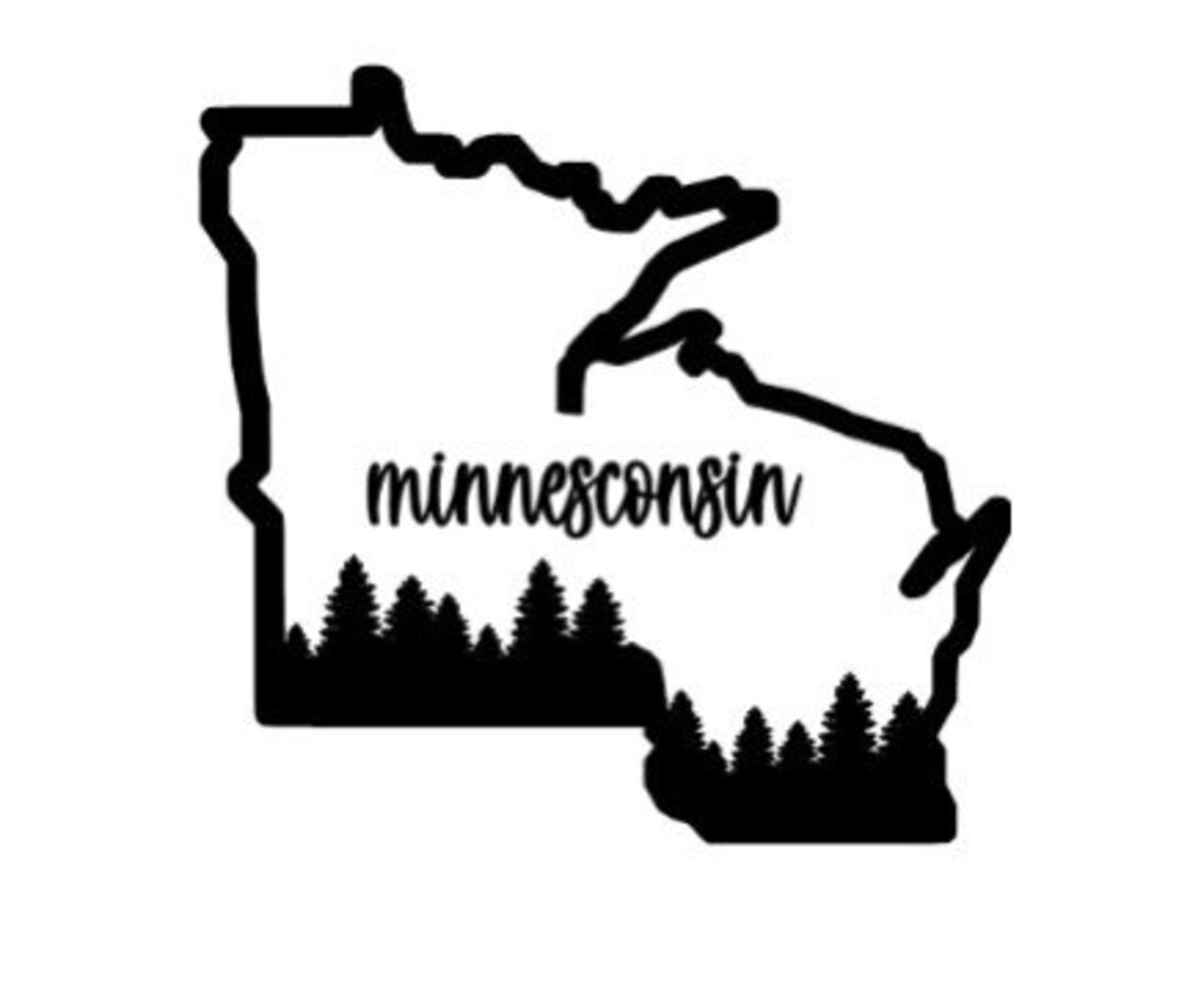 Minnesconsin Vinyl Decal - Etsy
