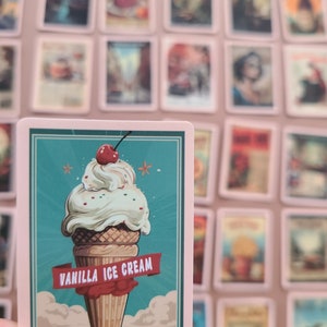 50 Stickers Poster Vintage Food Pin-up Post-war Decoration Vinyl/Waterproof Stickers image 2