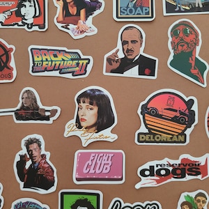 50 Stickers films cinéma Fight club Pulp fiction Indiana Jones Jurassic Park Back to the future V Vendetta Autocollants Vinyle/Waterproof image 1