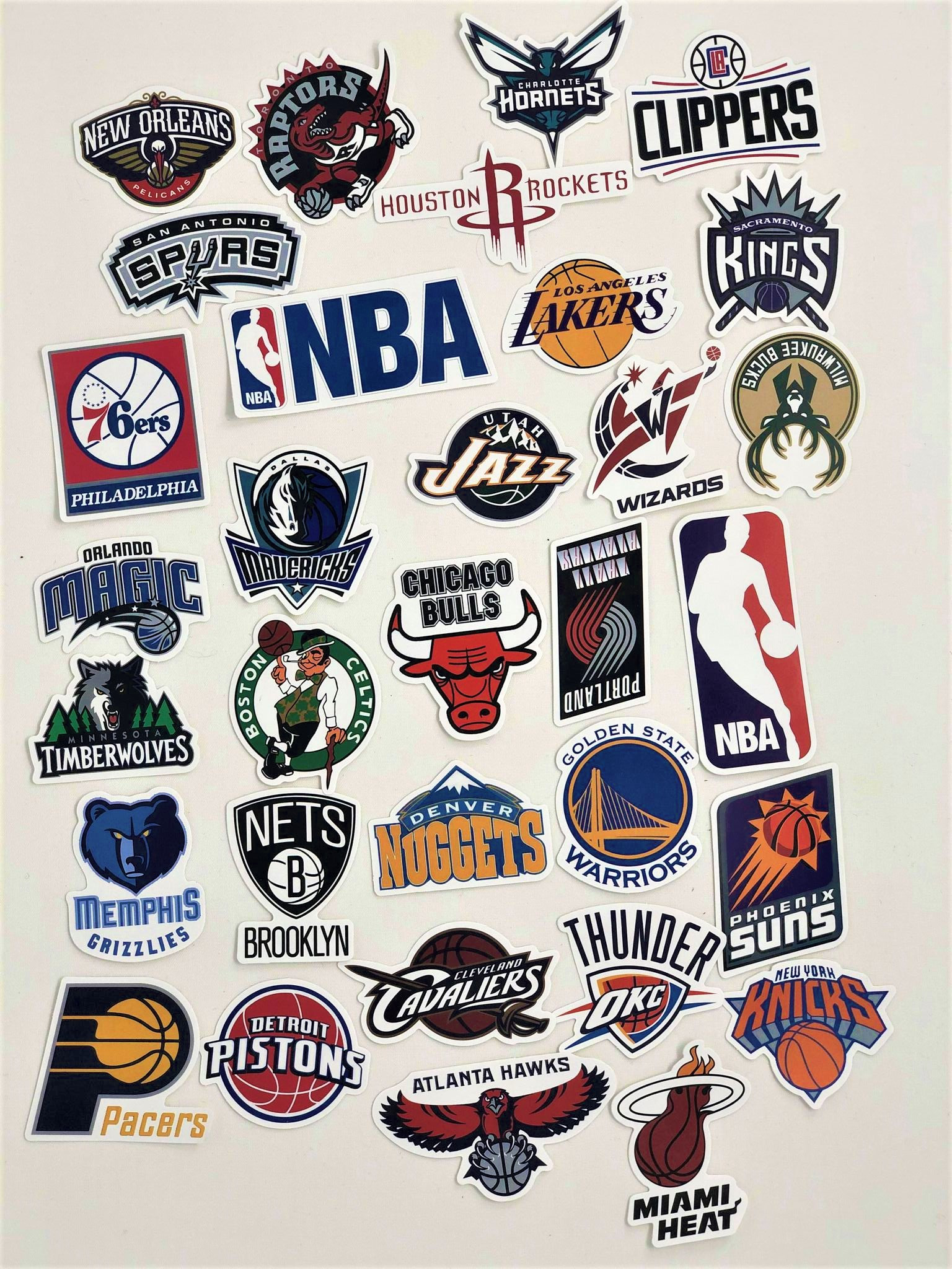 Set Van 10 20 Of 32 Zeer Duurzame Nba Stickers Etsy