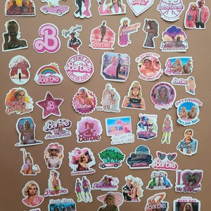 50 Stickers Féministe Film Margot Robbie Pink Girl Power Sororité Woman Autocollants Vinyle/Waterproof image 3