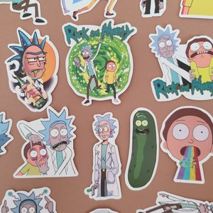 Rick and Morty Sticker Pack Die Cut Vinyl Large Deluxe Stickers Variety  Pack - Laptop, Water Bottle, Scrapbooking, Tablet, Skateboard,  Indoor/Outdoor