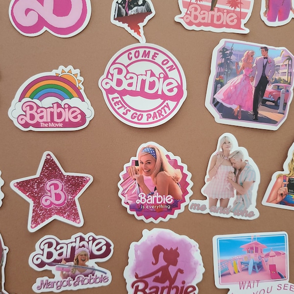 50 Stickers Féministe Film Margot Robbie Pink Girl Power Sororité Woman - Autocollants Vinyle/Waterproof