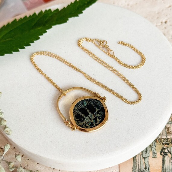 Dark coin necklace discount
