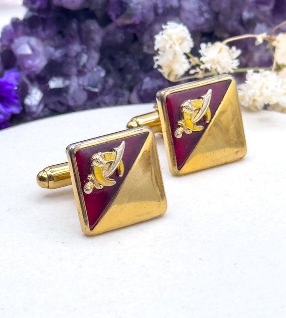 Mens Masonic Cufflinks, Vintage cufflinks Free Mas