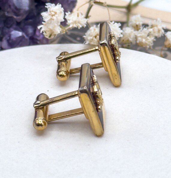 Mens Masonic Cufflinks, Vintage cufflinks Free Ma… - image 6