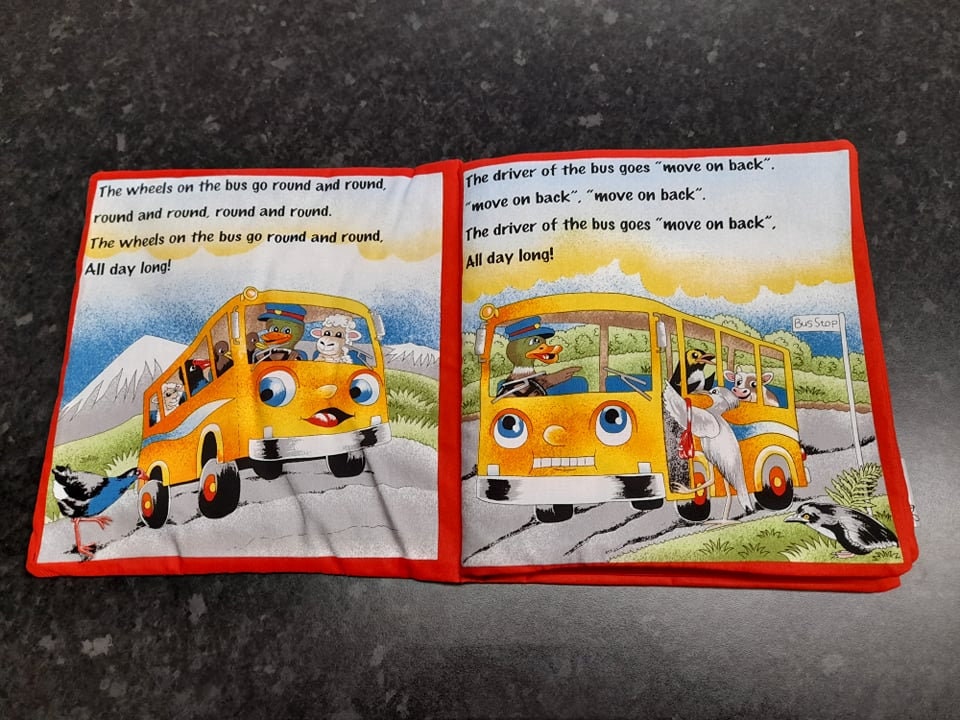 Soft Story Book Farm Animals Wheels on the Bus Soft Book Etsy UK