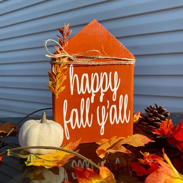 Happy Fall Yall Sign Etsy