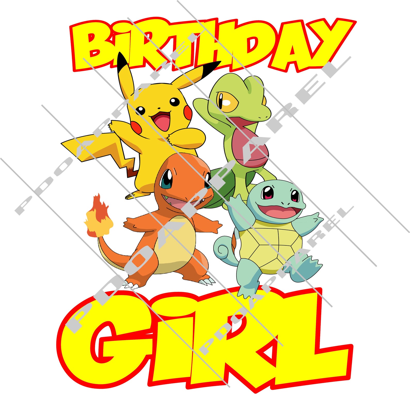 Birthday Girl Pokemon PNG - Etsy