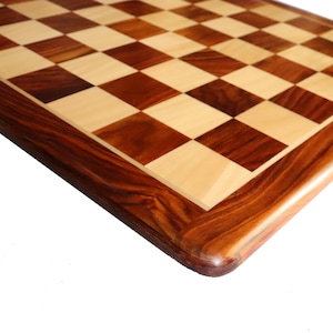16&quot;, 17&quot;, 19&quot;, 21&quot; Hand carved Wooden weighted Chessboard- Rosewood & maple Wood | Chess  Board for chess collectors and lovers