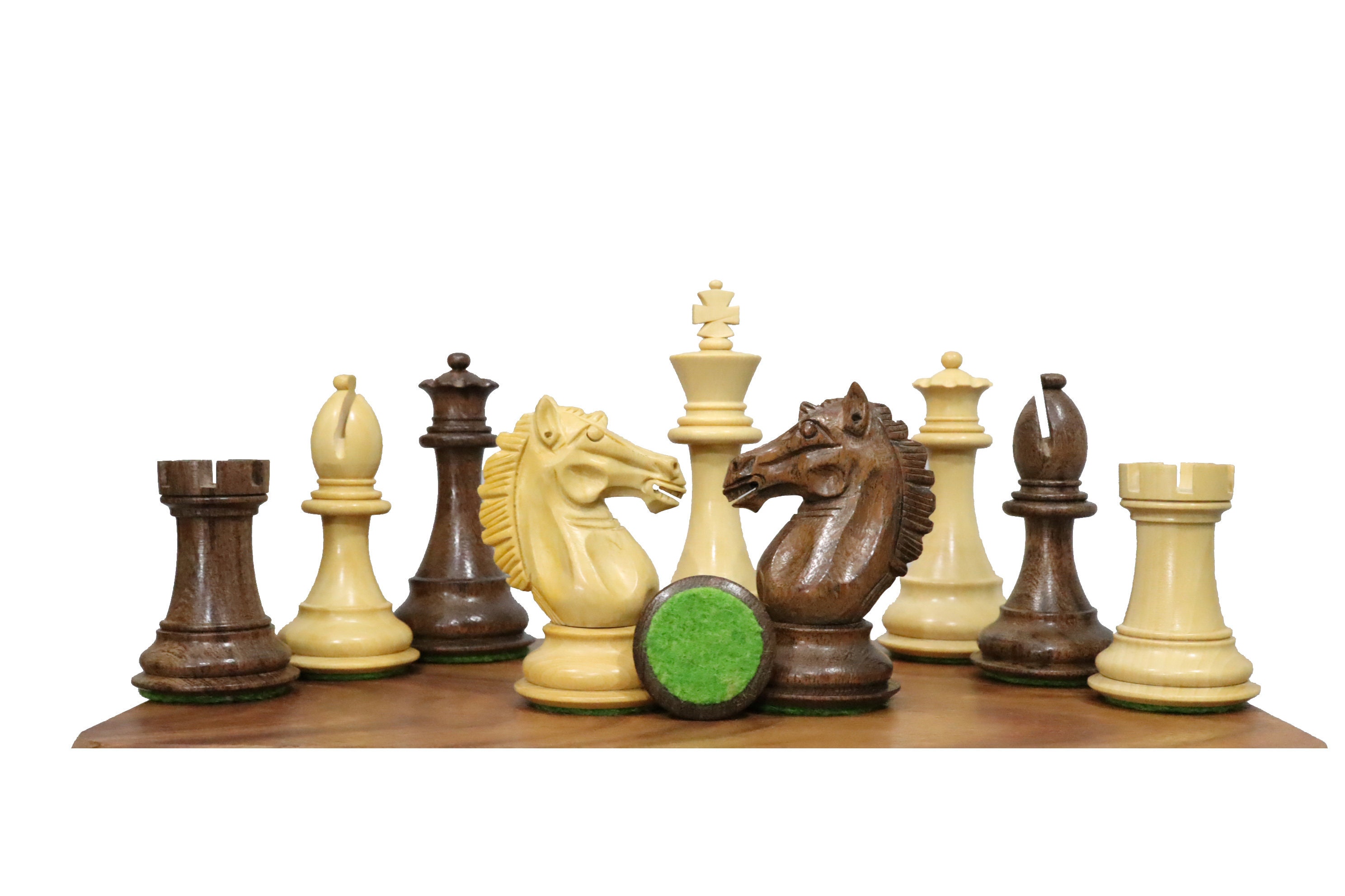 Parker Staunton Chess Set Burnt Boxwood Pieces with The Queen's Gambit Chess  Board - 3.75 King - The Chess Store