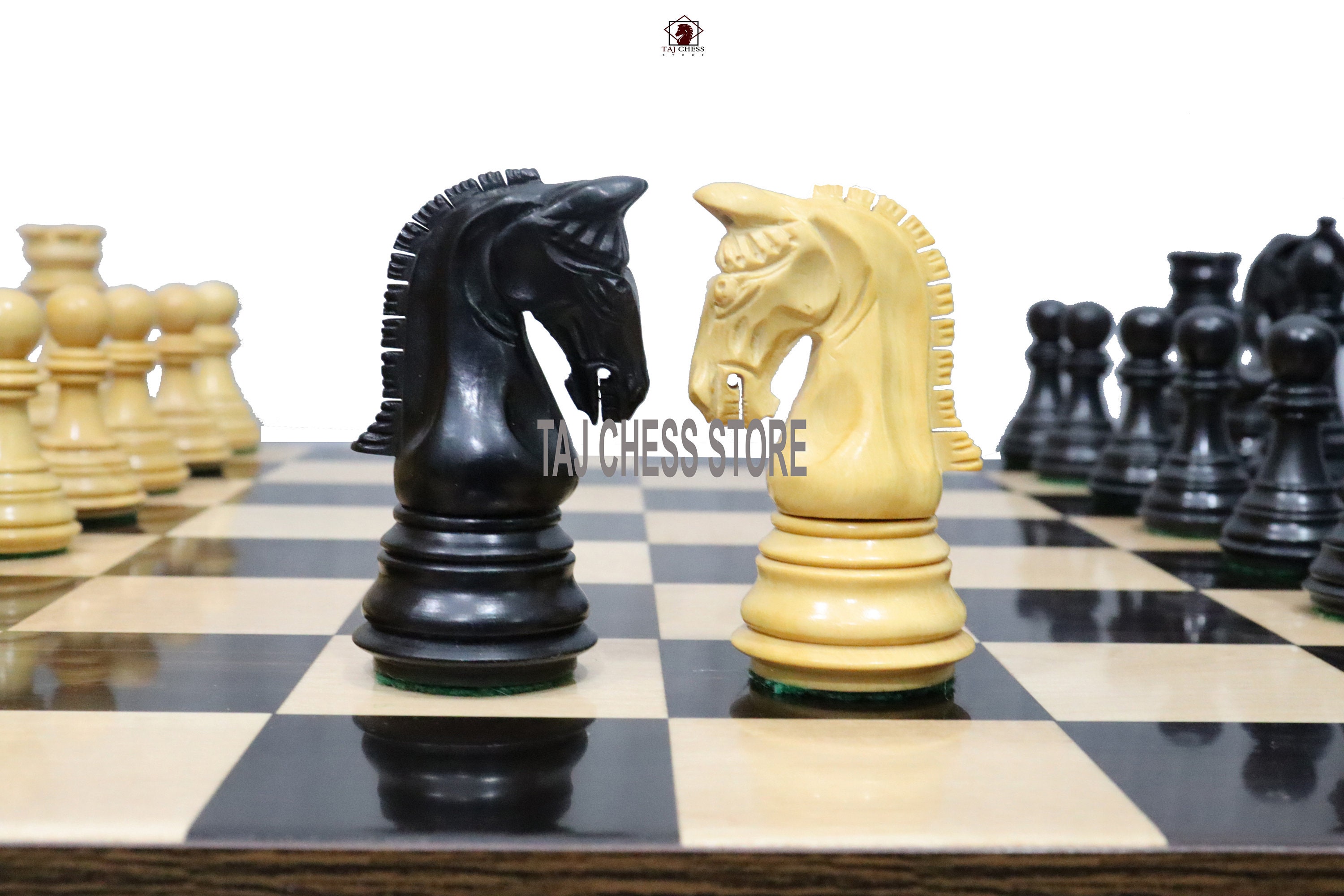 3.7" Imperial Staunton Chess Set | Luxury Chess Pieces Only | Double ...