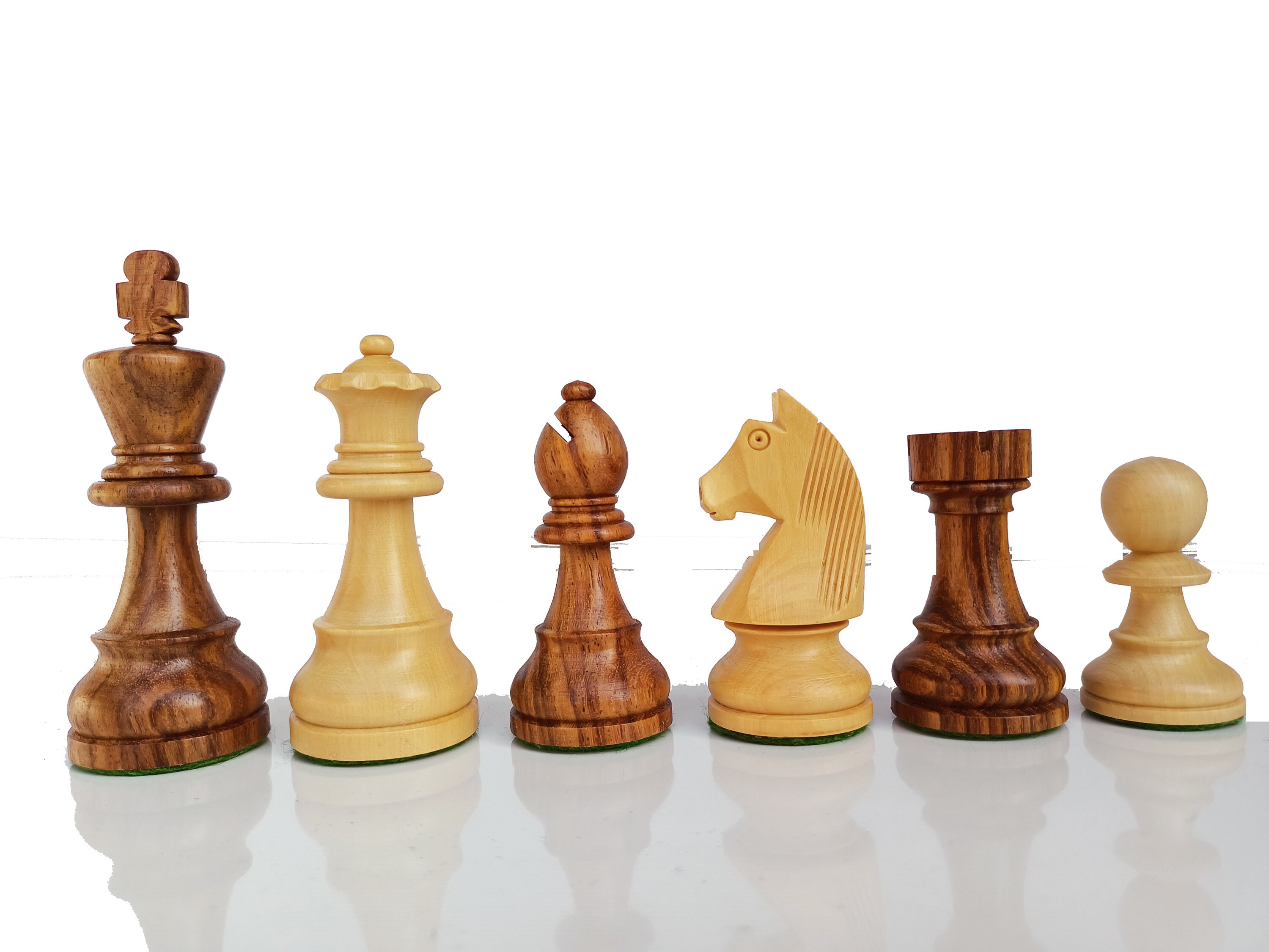 Buy Old Vintage English Staunton Series Chess Pieces in Sheesham Online