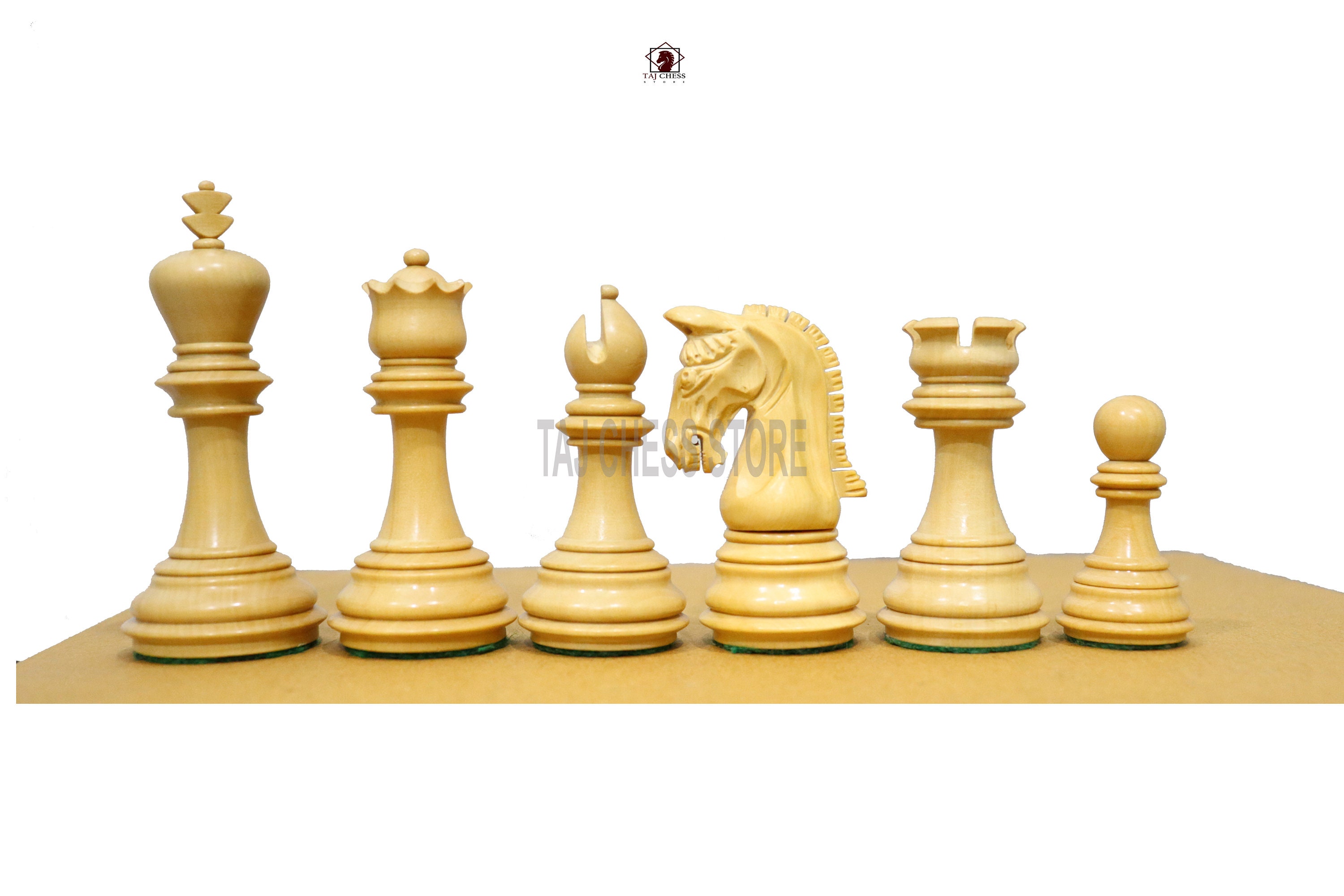 Set di soli pezzi di scacchi di lusso Imperial Staunton leggermente imperfetto da 3,8