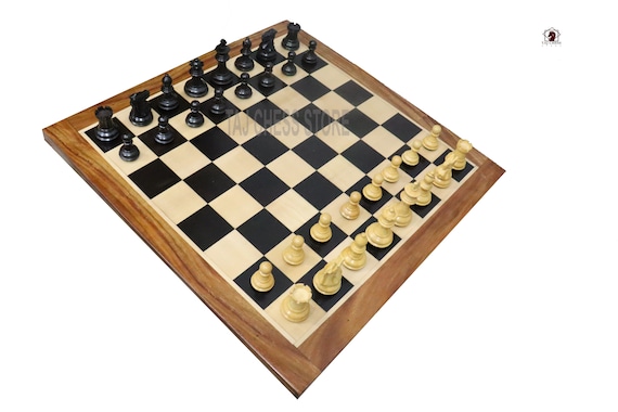 Pezzi degli scacchi Staunton in legno con 2 regine extra - Scacchi Fierce Knight da 3,5 e 4 con pesi / Set di scacchi unico / Taj Chess Store - Italia