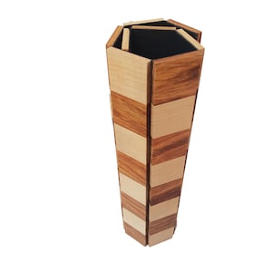 12&quot; Solid Inlaid wood Roll Up Travel chess Game board in Golden Rosewood - 39 mm square - Premium Wood  Chess board