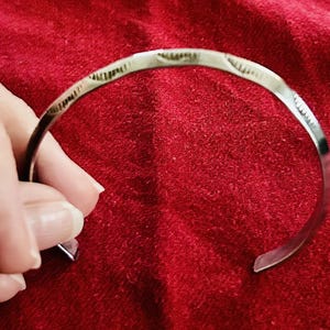 Antique sterling silver Native American-made bracelet