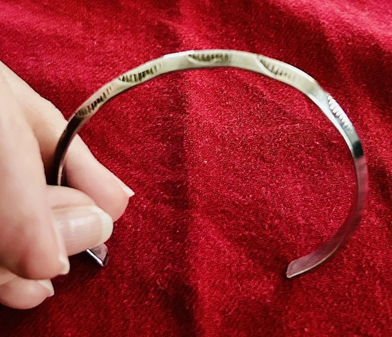 Antique sterling silver Native American-made bracelet