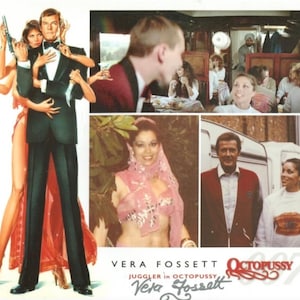 Signed photo from Bond movie &quot;Octopussy&quot; actress Vera Fossett - 8x10