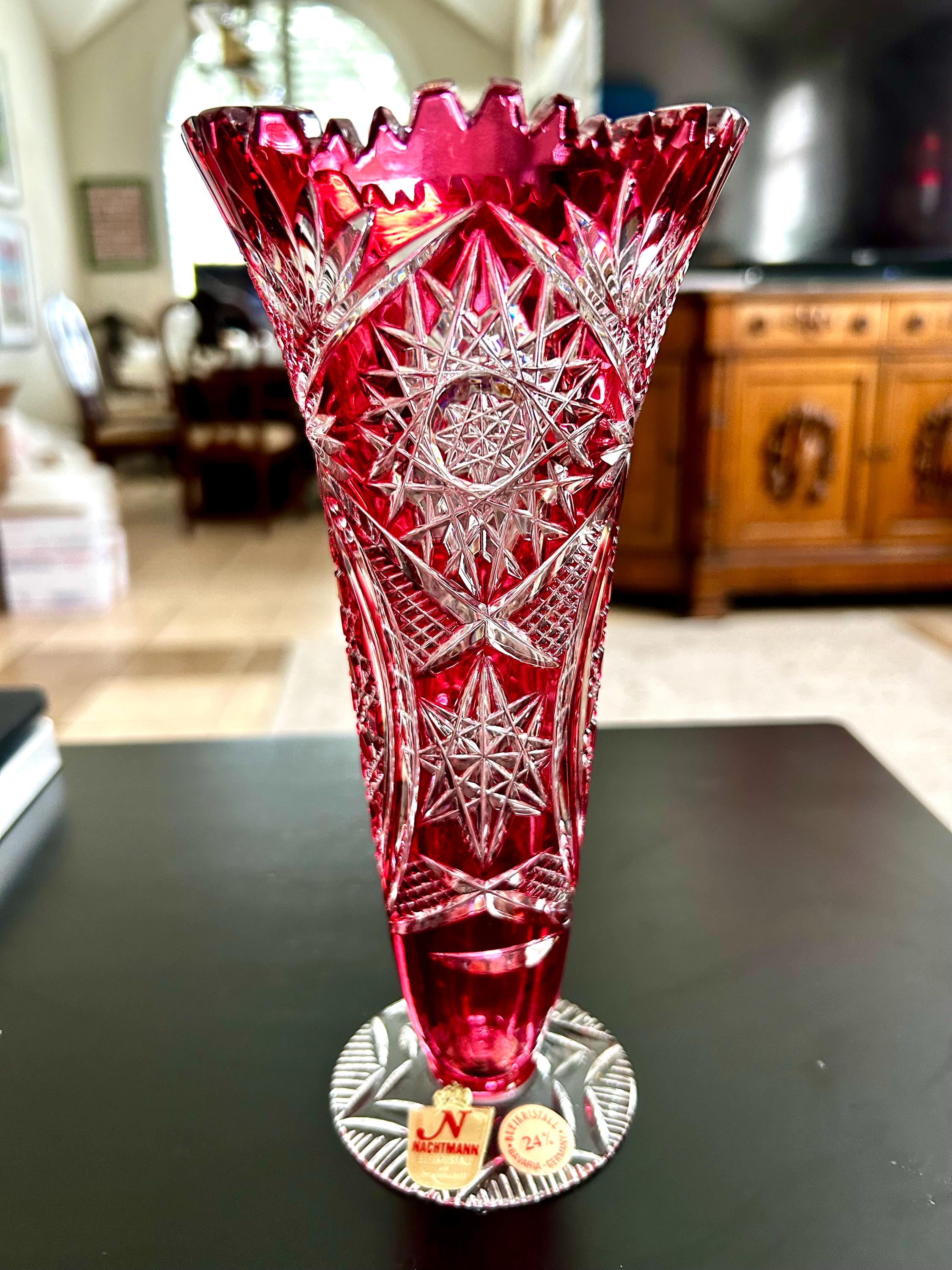Nachtmann Crystal Cranberry - Etsy