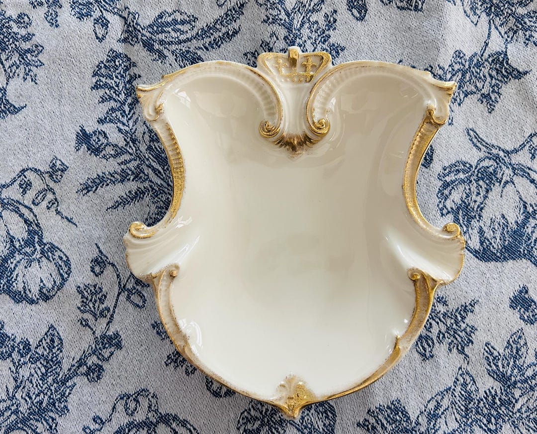 Vintage Lenox Gold and Cream Dish 