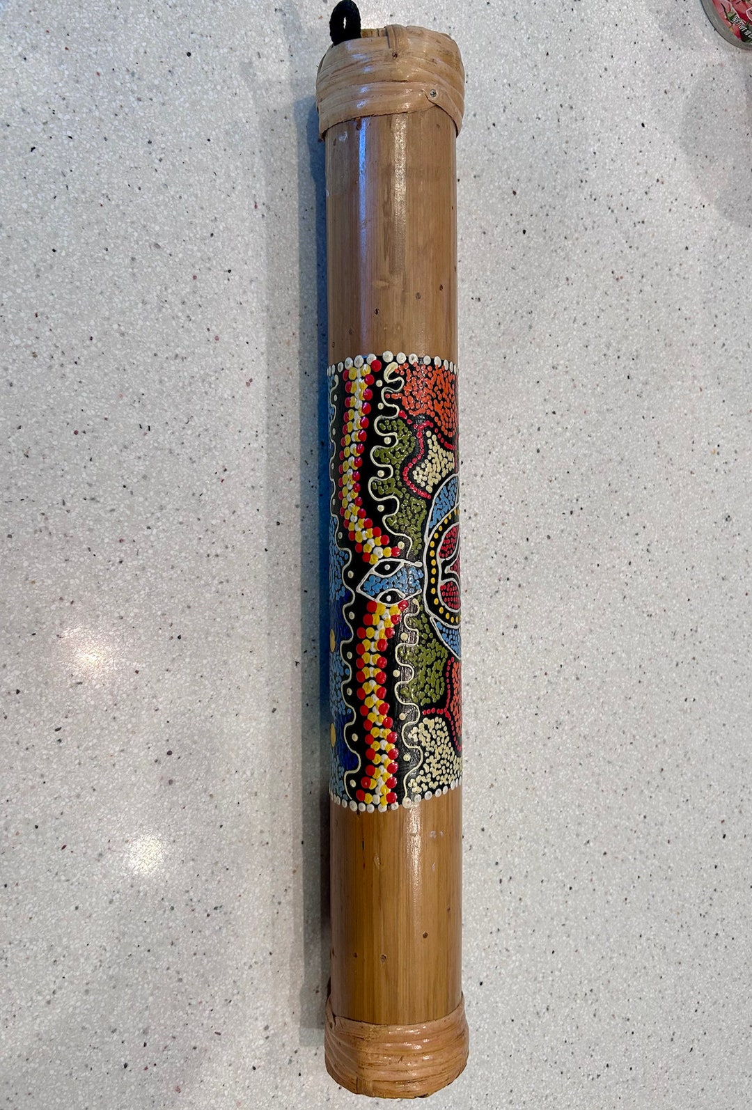 Rainstick Musical Instrument Handpainted Etsy