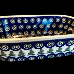 Boleslawiec Polish Pottery Rectangular Baking Dish - 10”x7”x4”