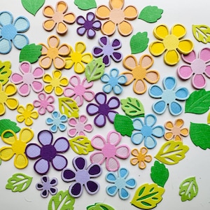 Gestanzte Blumen | Glitzer Blumen | Osterblumen | Blumenkarte Kit | Frühlingsblumen | Ostern die schneidet