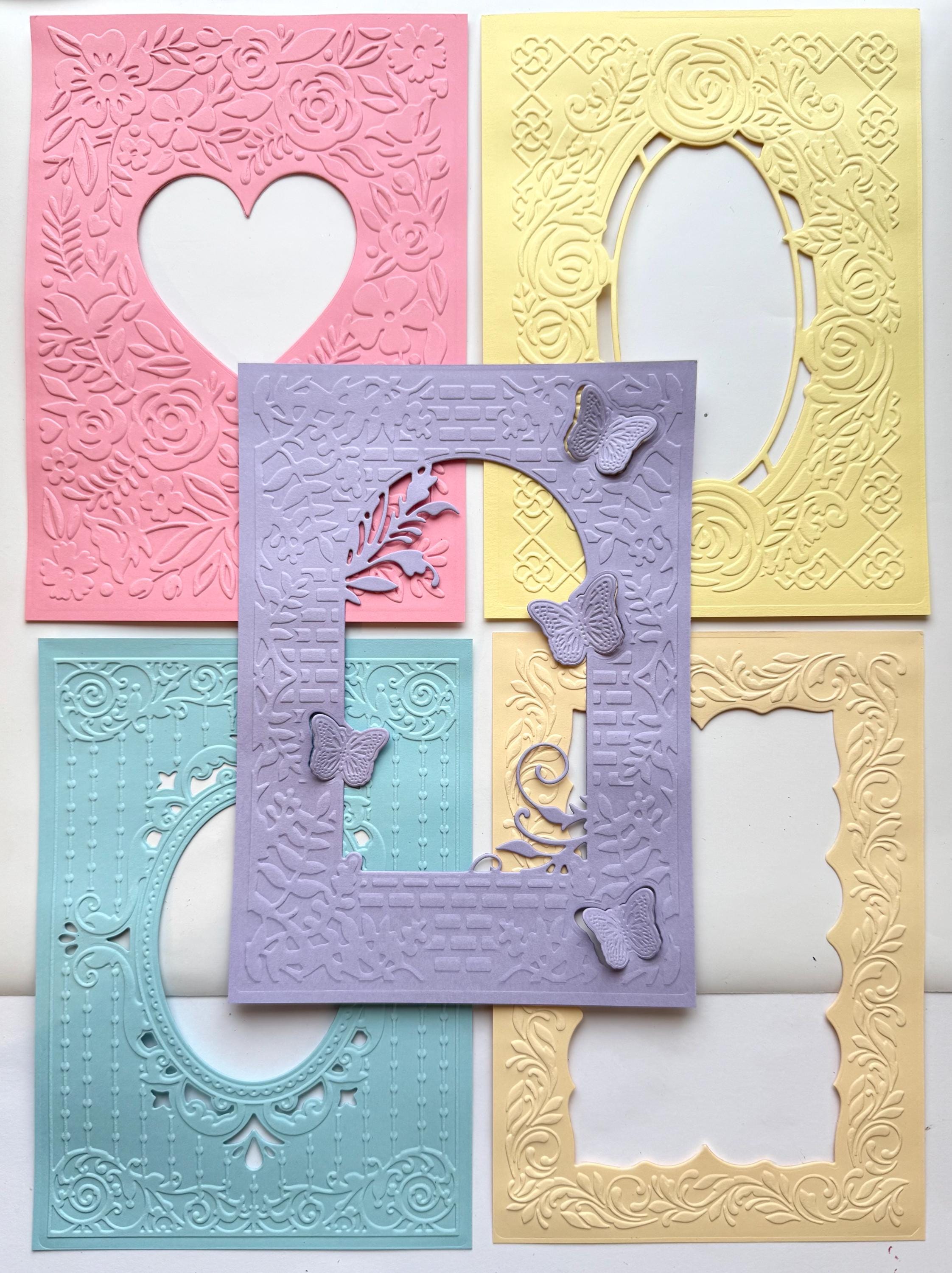 3D Embossed Craft Paper: Textures & Geometric Designs - Etsy