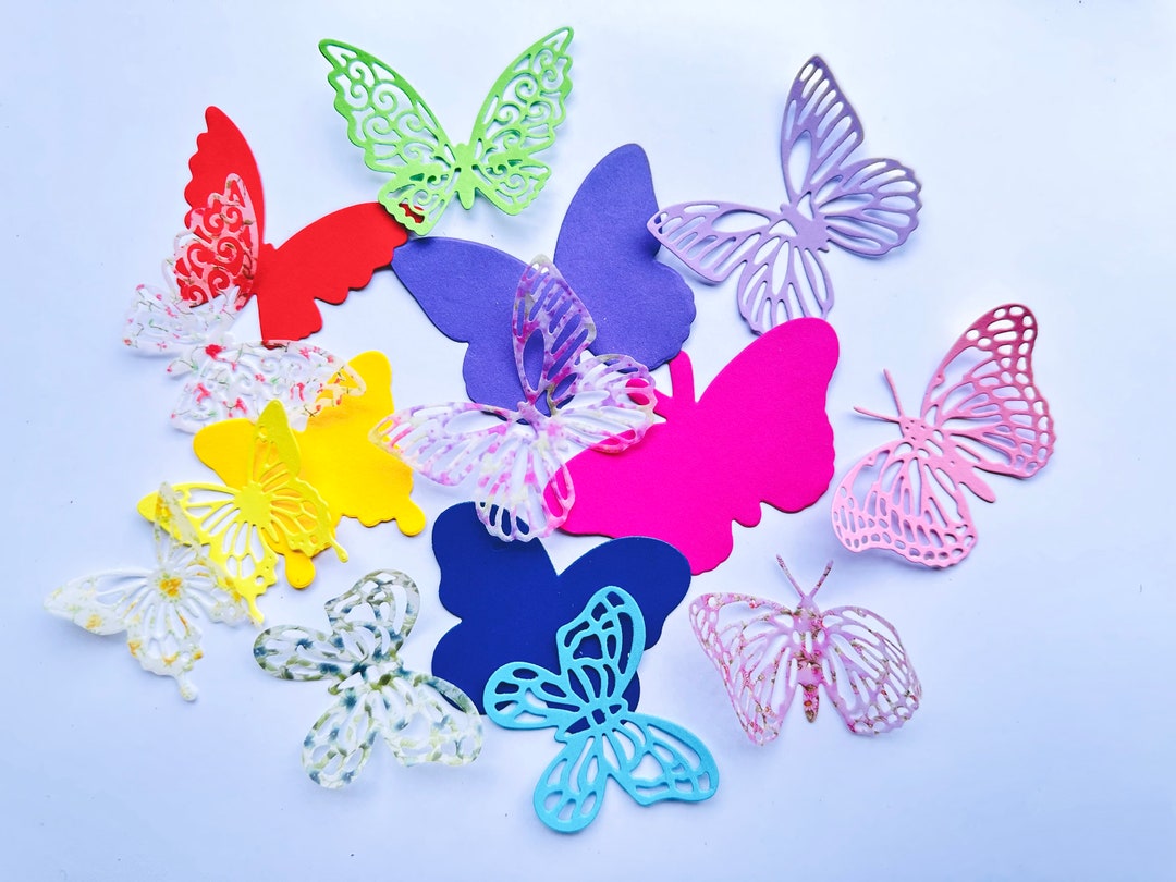 Die Cut Butterflies Set of 15 Pieces for Card Making Etsy