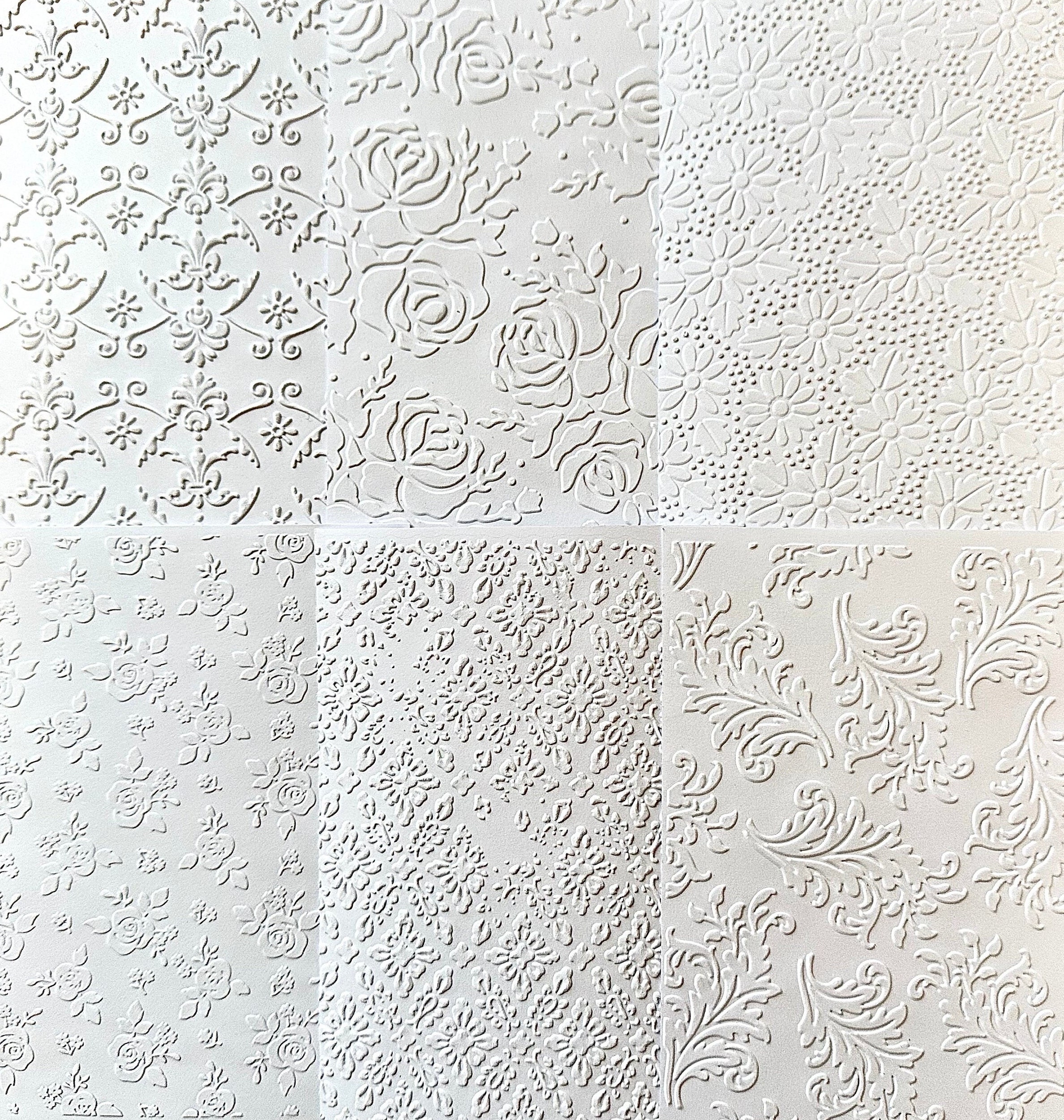 3D Embossing Folder For Card Making - 5.9x5.9 Inch Deep Texture Folder, Compatible With Die Cutting Machines, For Cardstock, Scrapbooking