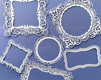 Die Schnitt-Spitzenrahmen: Scrapbook Card Kit, 6er-Set