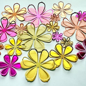 Gestanste bloemen | Bladgoud bloemen | Kaartenset bloemen | Roségouden bloemen | Glitterbloemen |