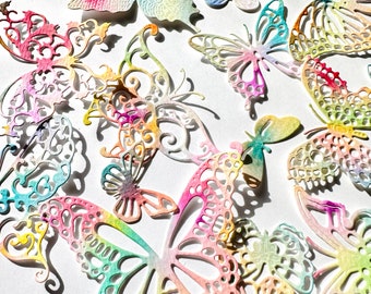 Watercolour butterflies | Die cut butterflies | Lacy butterflies |  Butterfly card kit | Die cut insects