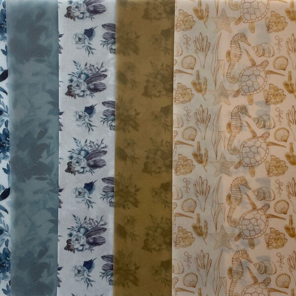 Floral Vellum Paper Etsy