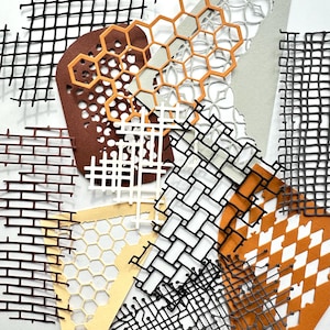 Die cut textures | Die cut distressed textures | Die cut honeycomb | Masculine card kit | Die cit trellis | Die cut cogs | Die cut watch