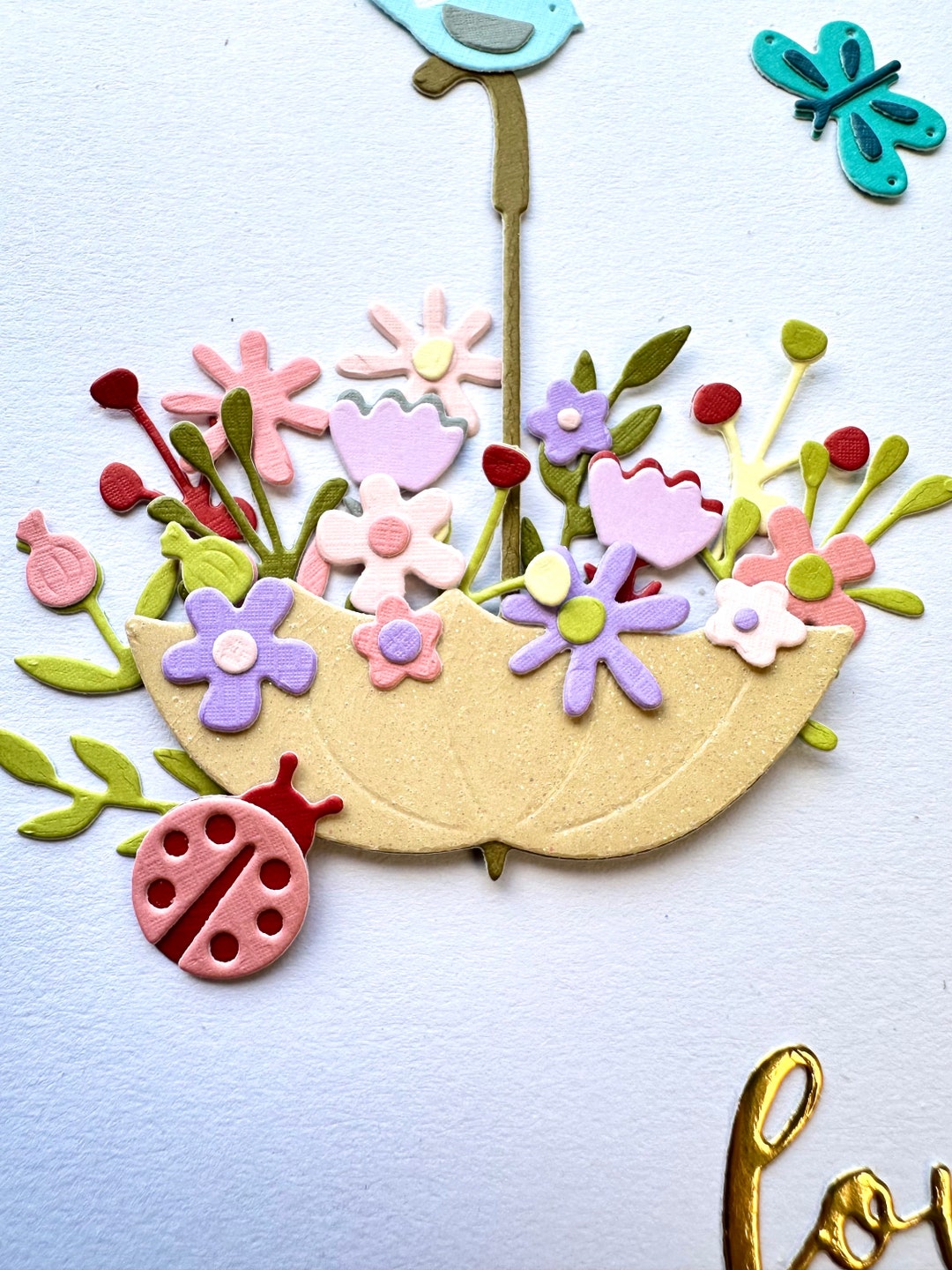 DIY Card Kit Spring Flowers Card Kit Die Cut Flowers and Etsy