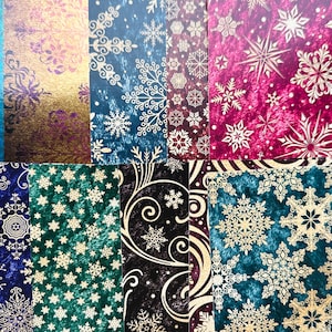Cartoncino con motivi natalizi / Cartoncino per biglietti natalizi / Carte natalizie / Cartoncino bifacciale / Biglietto di Natale in bianco e nero /