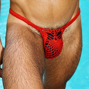 Tanga transparente masculina, roupa íntima gay, roupa de banho masculina, biquíni tanga bolsa masculina, roupa íntima masculina