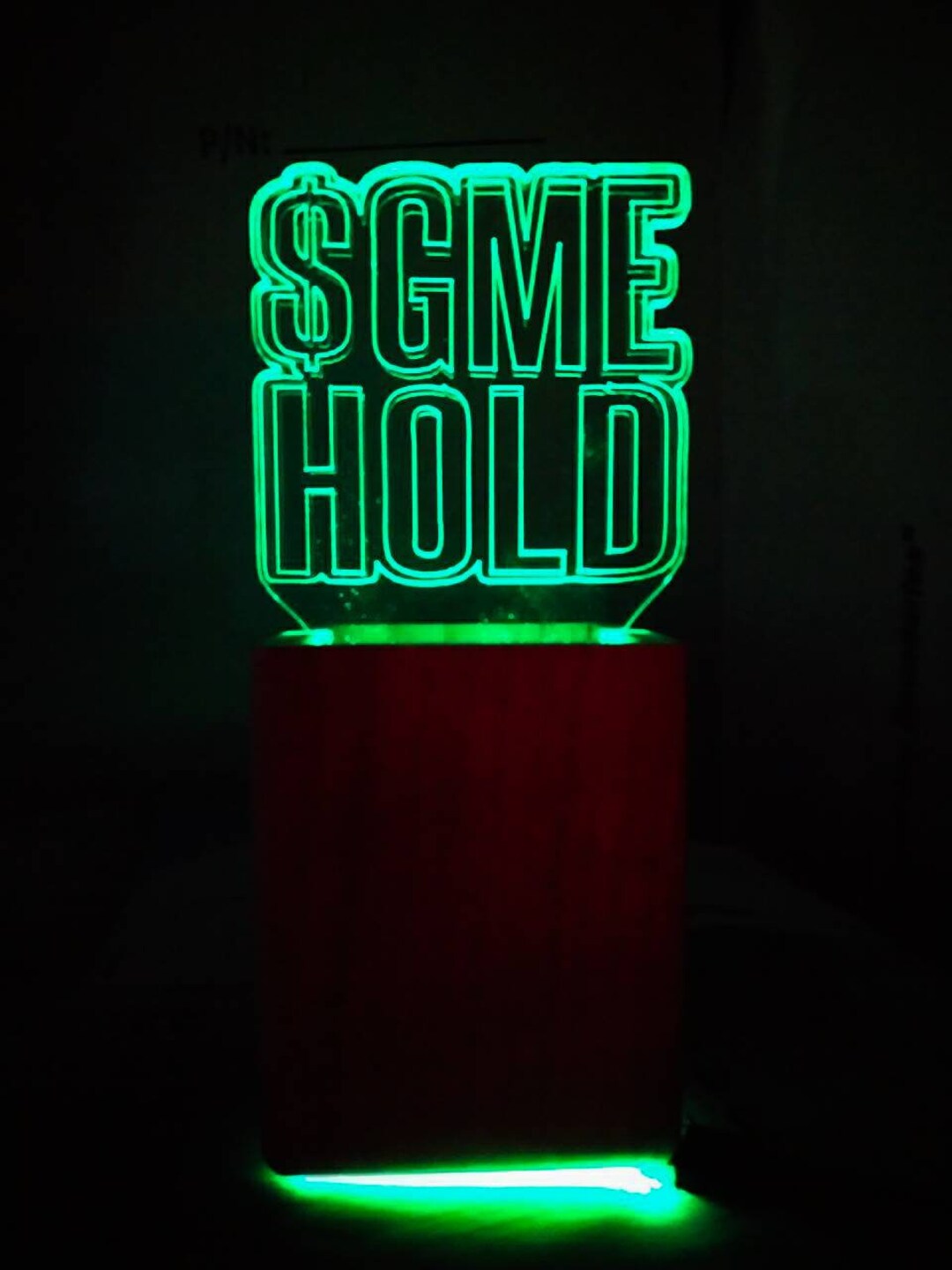 Gamestop Sing Led WSB GME Led RGB Lamp Bluetooth, Gamestop Stocks, Investor Lamp, Hold ...