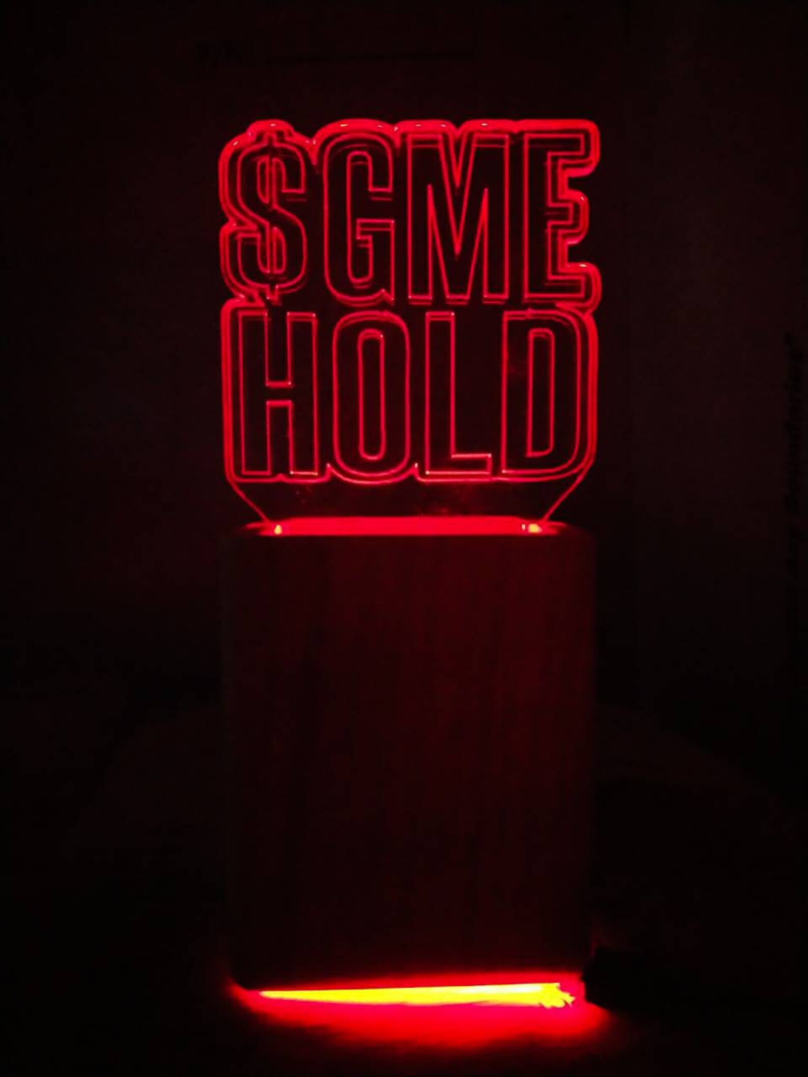 Gamestop Sing Led WSB GME Led RGB Lamp Bluetooth, Gamestop Stocks, Investor Lamp, Hold ...