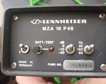 Sennheiser mza 16 p 48 Alimentation en état de marche.