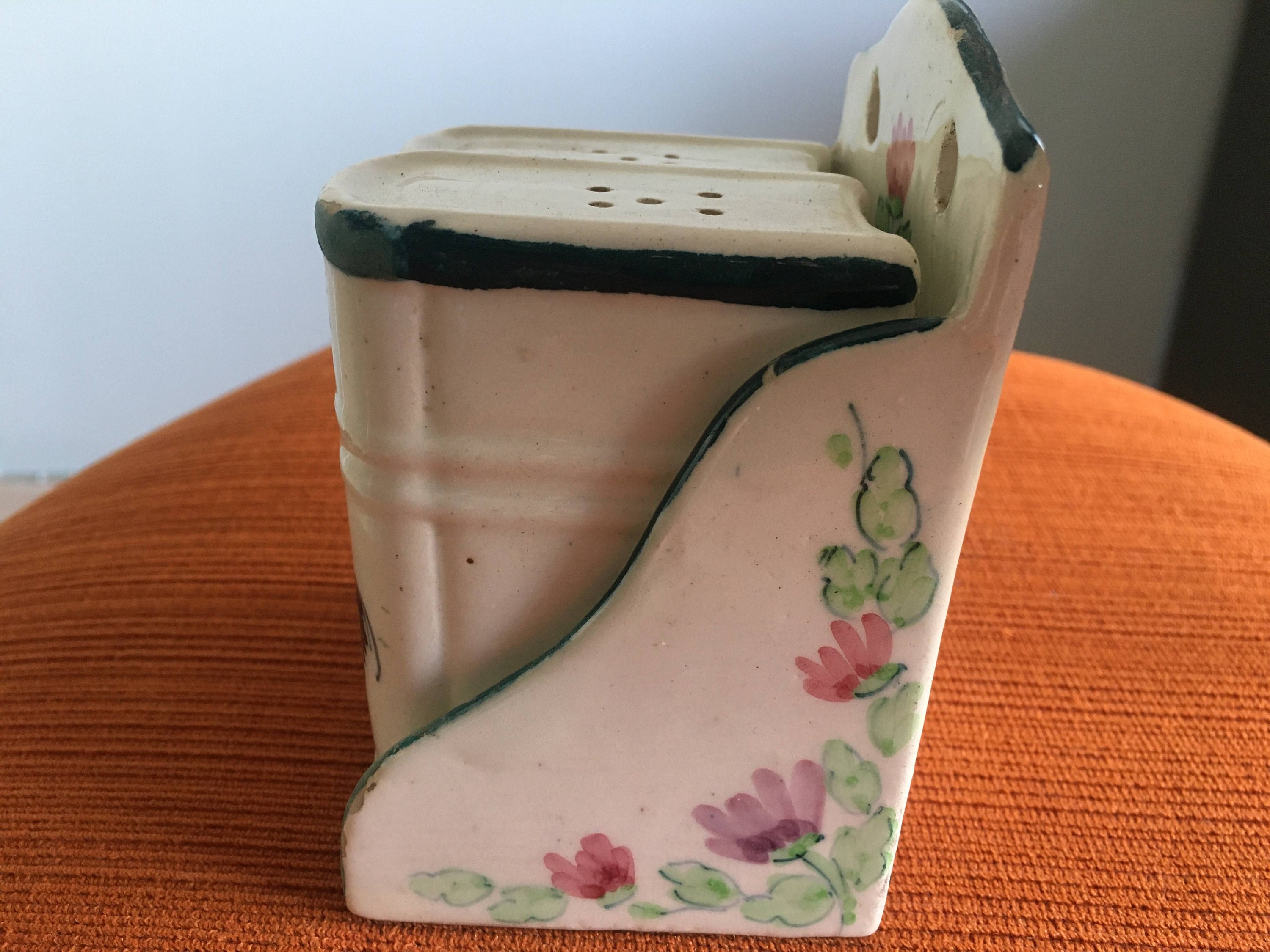 Vintage Salt Pepper Shakers Book Shape With Holder Hanging Etsy