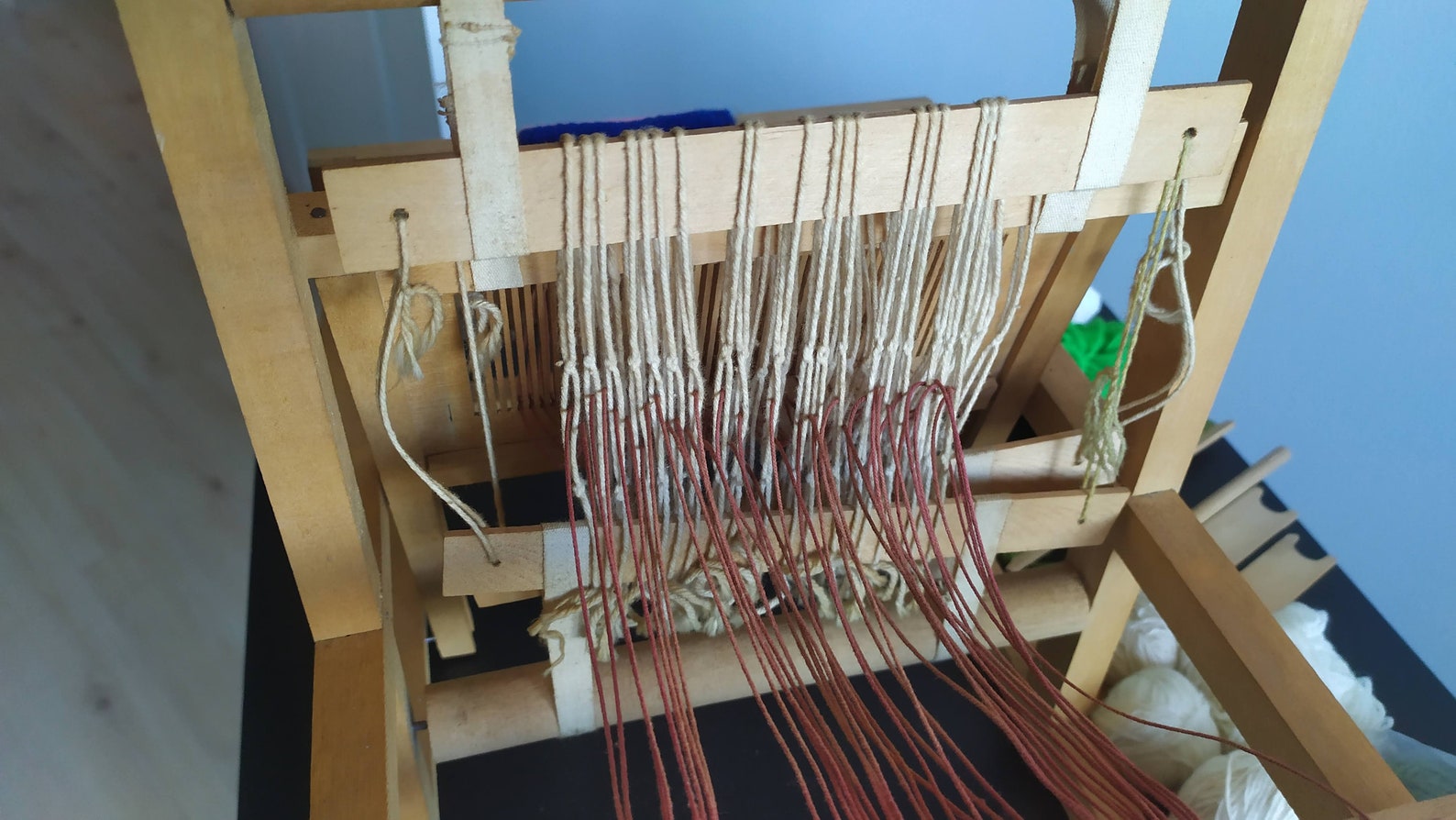 Vintage Wooden Sweden Tabletop Weaving Loom in working Etsy