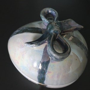 Gerold Porzellan Egg Shaped Trinket Box Bavaria. Made in W-Germany/Jewelry Casket / Porcelain Egg