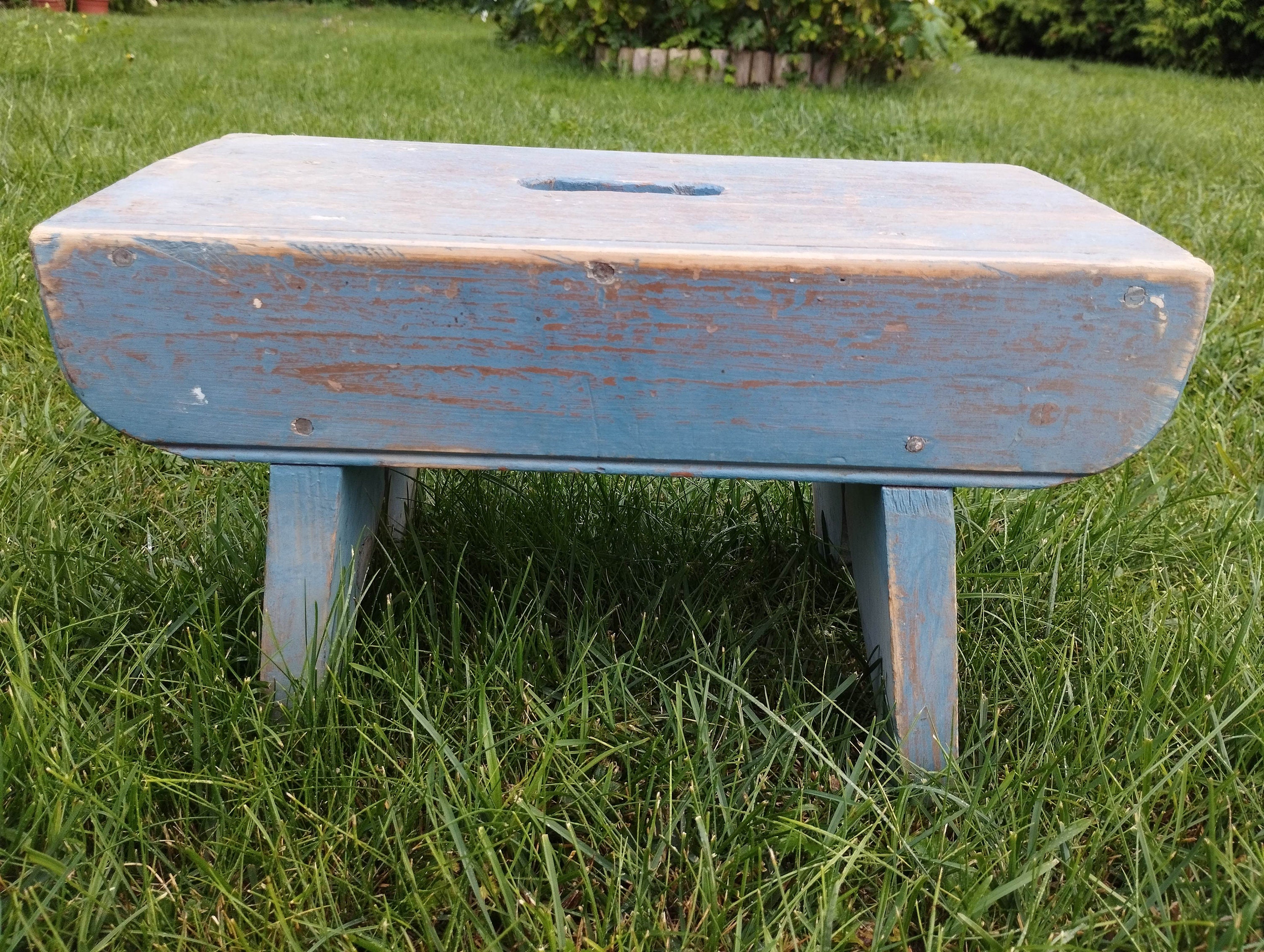 Vintage Swedish Wooden Folk Art Bench Desk - Etsy