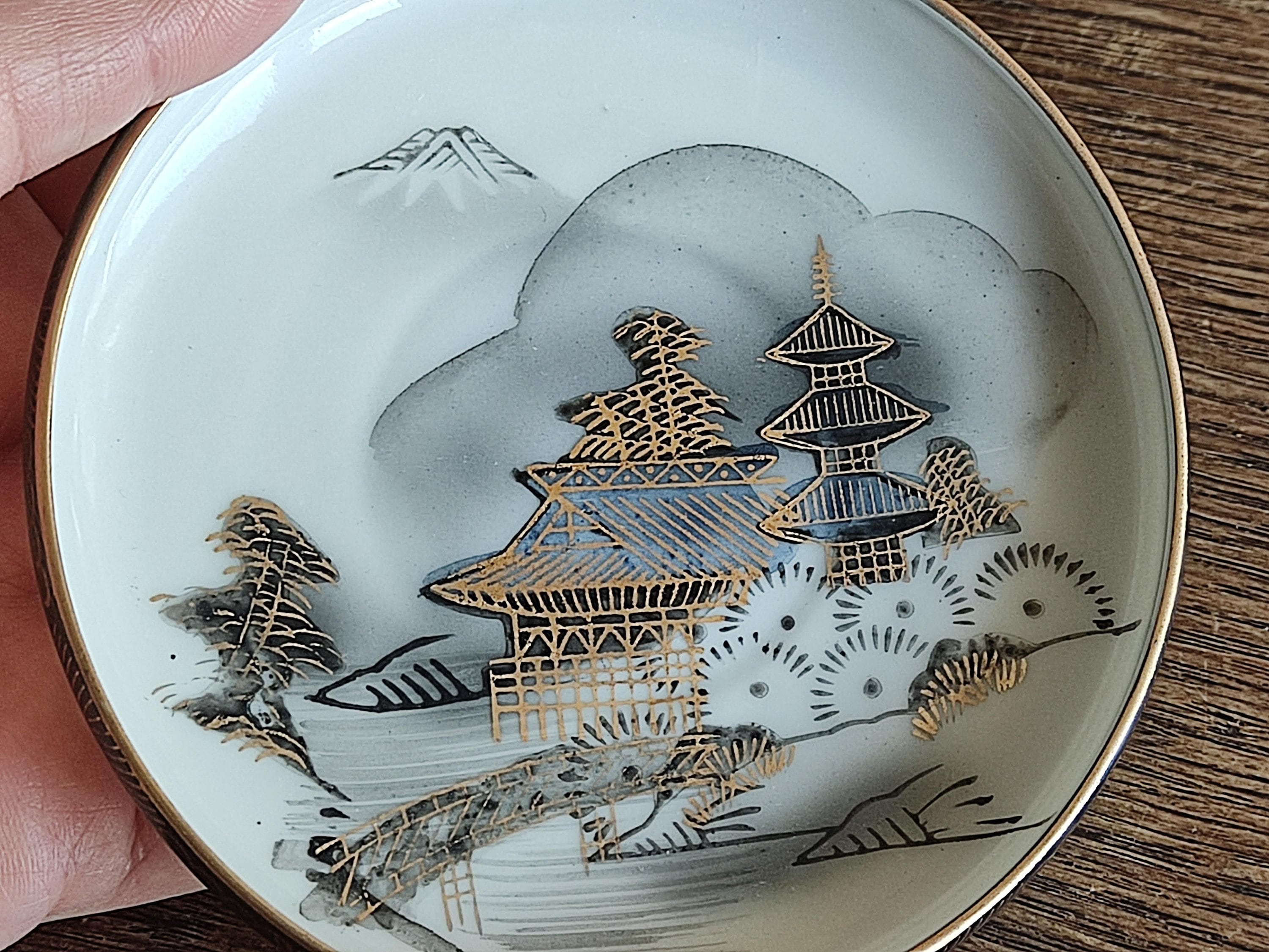 Japan Elegant Lithophane Ghost Geisha Tea Set for 6 Kutani Etsy