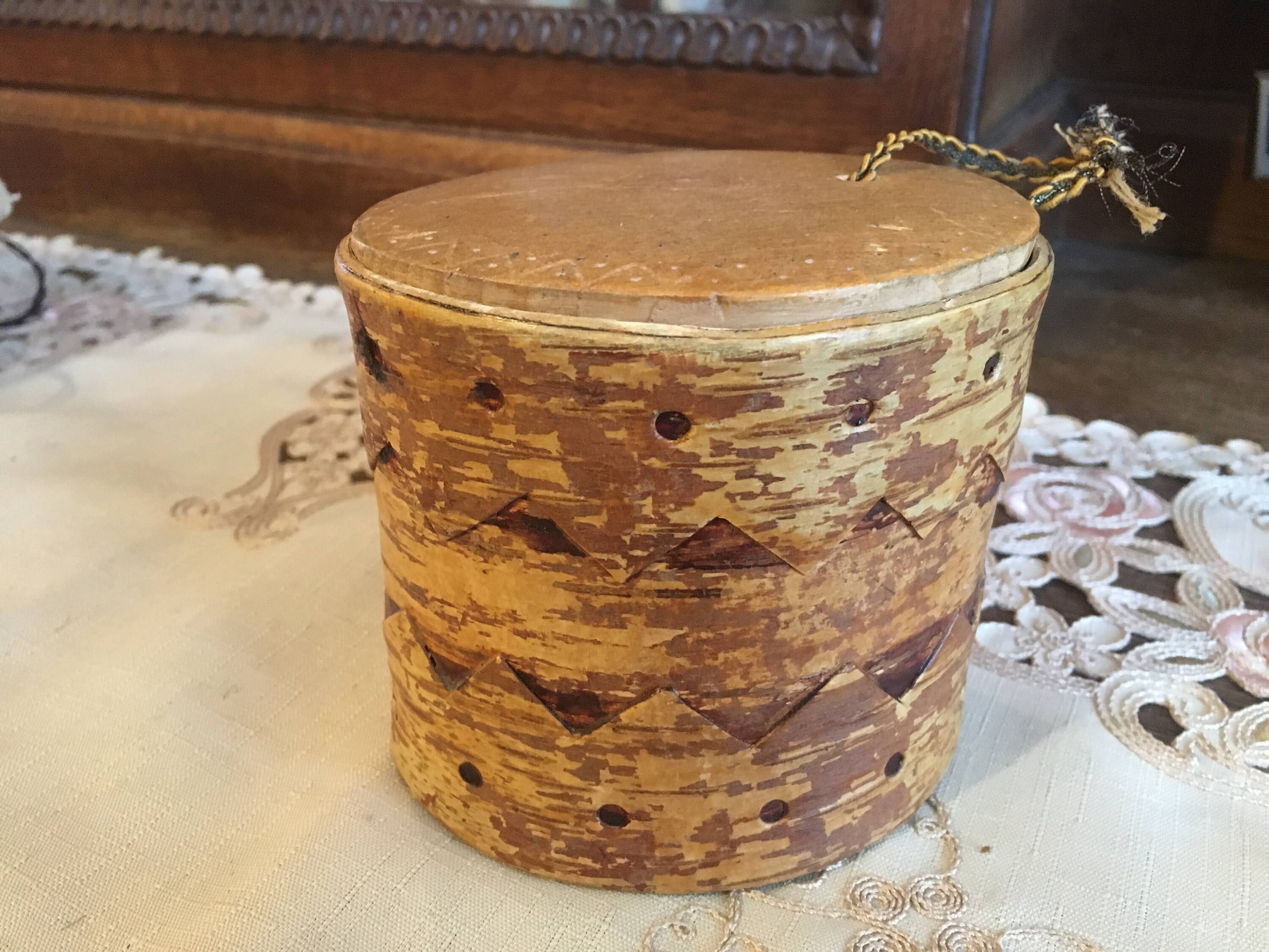 Antique Svepask Box Bent Birch Bark Snuff Box Swedish Folk Etsy